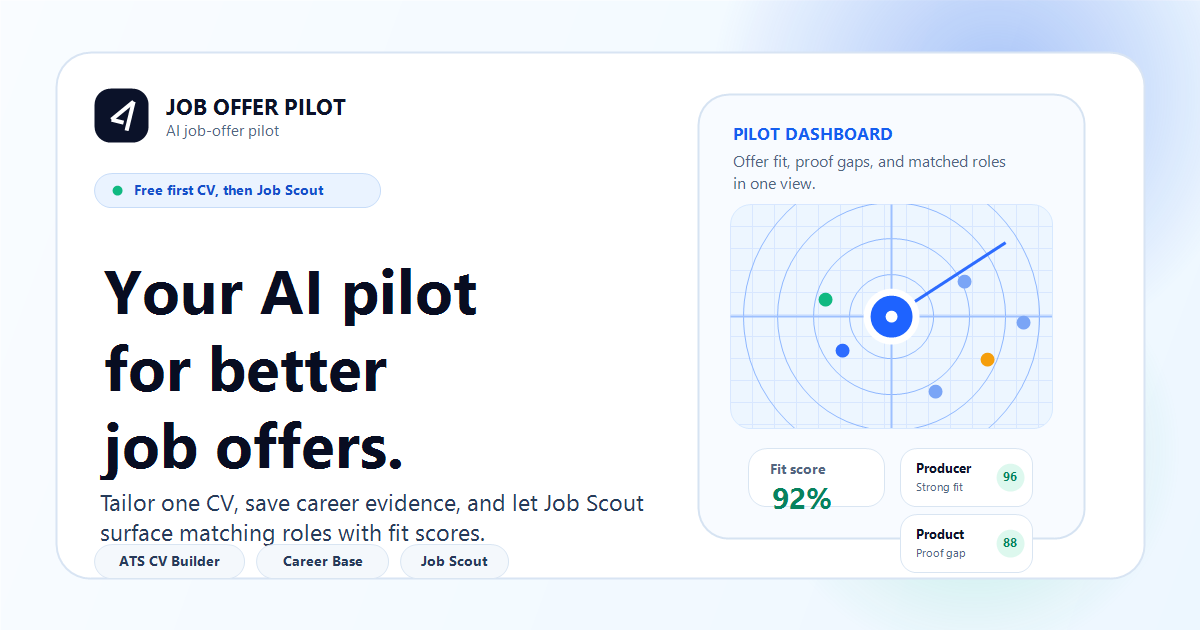 Job Offer Pilot | AI-Powered ATS CV Optimizer